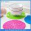 New design silicone cup mat custom silicone mat leaf silicone mat