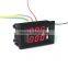 DC 100V 10A Dual Red LED Digital Voltmeter Ammeter Amp Volt Panel Meter Three 0.28" Tube Gauge