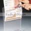 tabletop A4 size acrylic menu holders, menu holder for restaurant