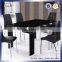 Round Tempered Glass No Folding Events Dining Table