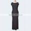Exquisite black beaded big size womens wholesale clothing western gowns party dresses best lady wedding sex prom evening gown