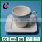 Wholesale embossed ceramic coffee cup and saucer set with europe style