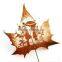Natural leaf carving picture - Mona Lisa smile * foreign affairs gifts * world famous paintings