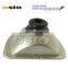 7' SQUARE Headlight Galvanized Iron Semi Sealed Beam 12V/24VAuto Halogen Lamp Install H4 or HID H4 Xenon Bulb