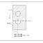 MP14-S Frameless glass sliding door handle lock