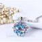 vintage charm round essential oil copper perfume lockets filigree locket pendant