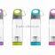 500ml large heat resistant portable clear glass water bottle with tea infuser well gift wrapped