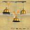 New design brass chandelier lamp black chandelier with track rail