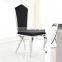 durable and noble single seat black stainless steel chair