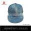 100% Cotton jean blue hip hop baseball cap for sale