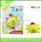 ABS infant baby rattle squeaky toy multicolor baby rattle and theether