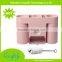 Dustproof Toothbrush Holder Hands Free Toothpaste Squeezer with 2 Ringing Mugs Free Cleaning Brush Family Bathroom Organizer