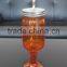 Bright Ombre Mason Jar on a Pedestal Glass Drinkware w/ Straw