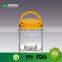 food grade clear dry food candy 1 litre plastic bottle with handle