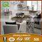C145 stainless steel tempered glass home furniture Coffee table
