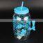 Practical Blue patterns 1 + 4 small cup Plastic kettle suit