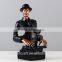 Mordern art decorative resin bust of figurines musicians