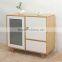 Practical natural bamboo storage cabinet for kitchen corner design