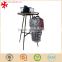 Multifunctional retail clothes store round wood table display rack