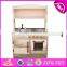 2017 New products children funny play wooden kitchen set toys W10C265