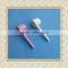 Custom wholesale promotional pink white plastic ice cream spoons/OEM your own design plastic spoons