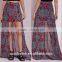 2016 young lady paisley print cheap long maxi skirts made in china