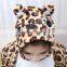 flannel cartoon adult animal jumpsuit animal pajamas jumpsuit leopard bear design