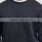Custom Long Sleeve Crew Neck Without Hood Black Men's 80% Cotton 20% Polyester Casual Oversized Fit Fleece Sweatshirt