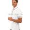 Fashion shorts mens cut sew polo shirts plain white