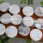 Round flat white howlite stone charms round disc American howlite jewelry accessories for necklaces