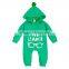 Baby clothes 1 set custom design china manufacturers organic infant hooded high quality soft plain baby romper