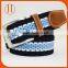 Factory price unisex colorful braided fabric woven elastic belt