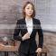 Hot selling women's fashion business formal suits with polyester viscose blend fabric