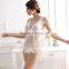 Fashion two pieces hot transparent lingeries women underwear with tassel