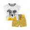 Wholesale cool style children clothing 2017 set w/ printing