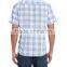 Summer Regular Short Sleeve check Buttoned Cotton Men Shirt
