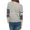 CHEFON Women Long Striped Sleeve Pullover Sweatshirt CFH034
