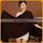 6 Colour Women Knitted Pashmina Shawl With Fur Ball