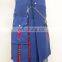 Wholesale Blue Cotton and Royal Stewart Hybrid Kilt