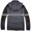 Latest design top grade thick paded hooded trench men's cashmere coat