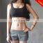 Newest top sell girl seamless back crossing yoga bra gym shockproof sport bra