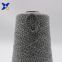 Ne16/1 metal fiber 5%-polyester fiber 95% twist with Ne32/2 black rayon/viscose  fiber yarn-XT11166