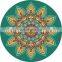 Eco friendly round suede microfiber yoga mat