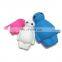 Cute Kawaii Baymax Shape Car Key Holder Promotion Girls Wallet Wristlet Fashion Ladies Mini Coin Purse