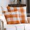 home decorative linen woven plaid cushion covers for Sofa set