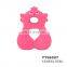 Cute pig interactive dog toy pet latex toy with oink squeaker