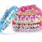 DIY Words Decorated Pet PU Collar Leash Training Dog Pulling Rope Pet Neck Chain Pet Supplies