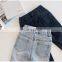 Children's clothing big stretch soft waxy denim children's pants for boys and girls skinny jeans all-match pants