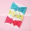 3pcs/set Print Flower Baby Headband Girls Hair Accessories Super Soft Turban Bow Elastic Hair band Baby Princess Kids Headbands