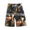 Summer 95%Linen 5%Cotton Casual Sports Loose Large Size Printed Pants Quick-drying Shorts Thin Men's Beach Pants